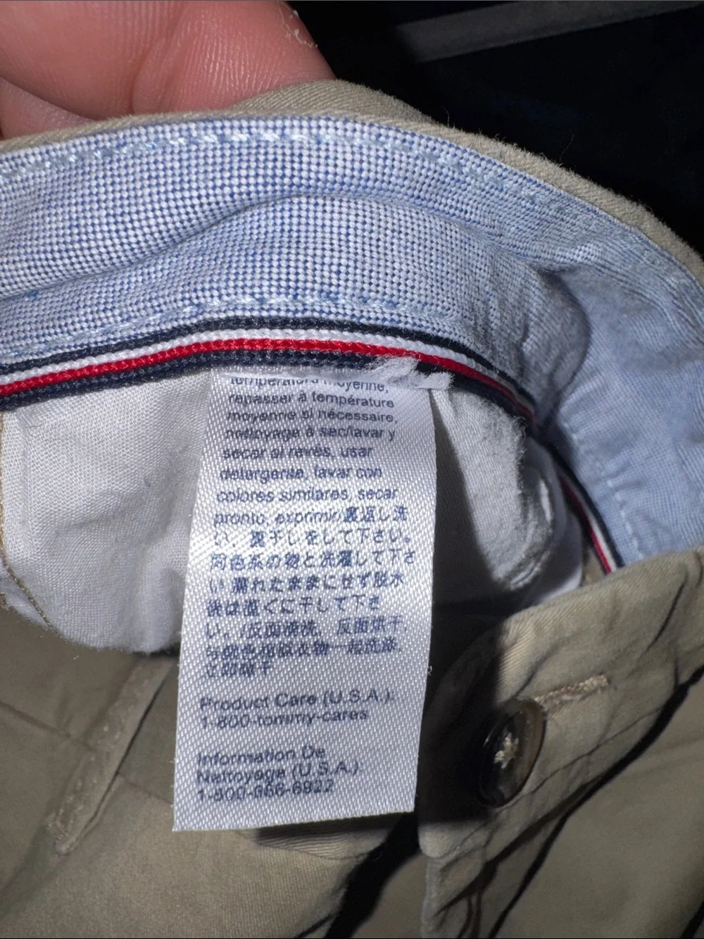 Tommy Hilfiger chinos 42*32 khaki, Lightweight and stretchy